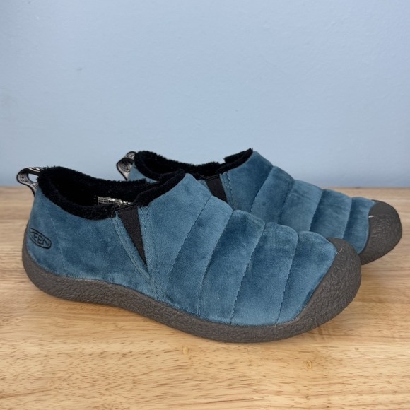 Keen Howser II Women's Size 6.5‎ Legion Blue Velour Clogs Quilted Lined - Picture 1 of 8